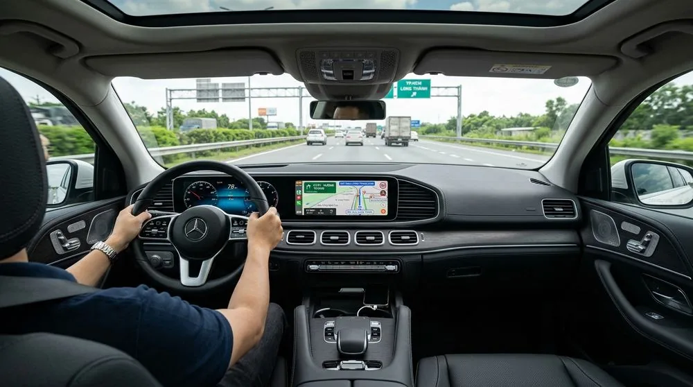 Vietmap Live Pro 2 Năm giao diện Cockpit hiển thị trên Apple CarPlay ô tô